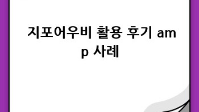 💨 지포어우비 완전정복! 나에게 딱 맞는 선택, A to Z 가이드 💯